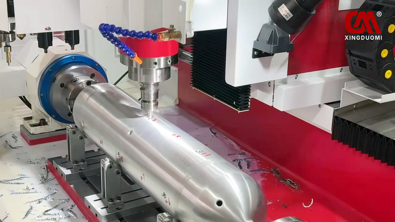 Real shot of hot tapping a scuba cylinder