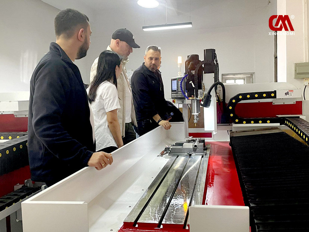 Turkish Clients Conduct an In-Depth Inspection of Duomi CNC Drilling and Tapping Equipment