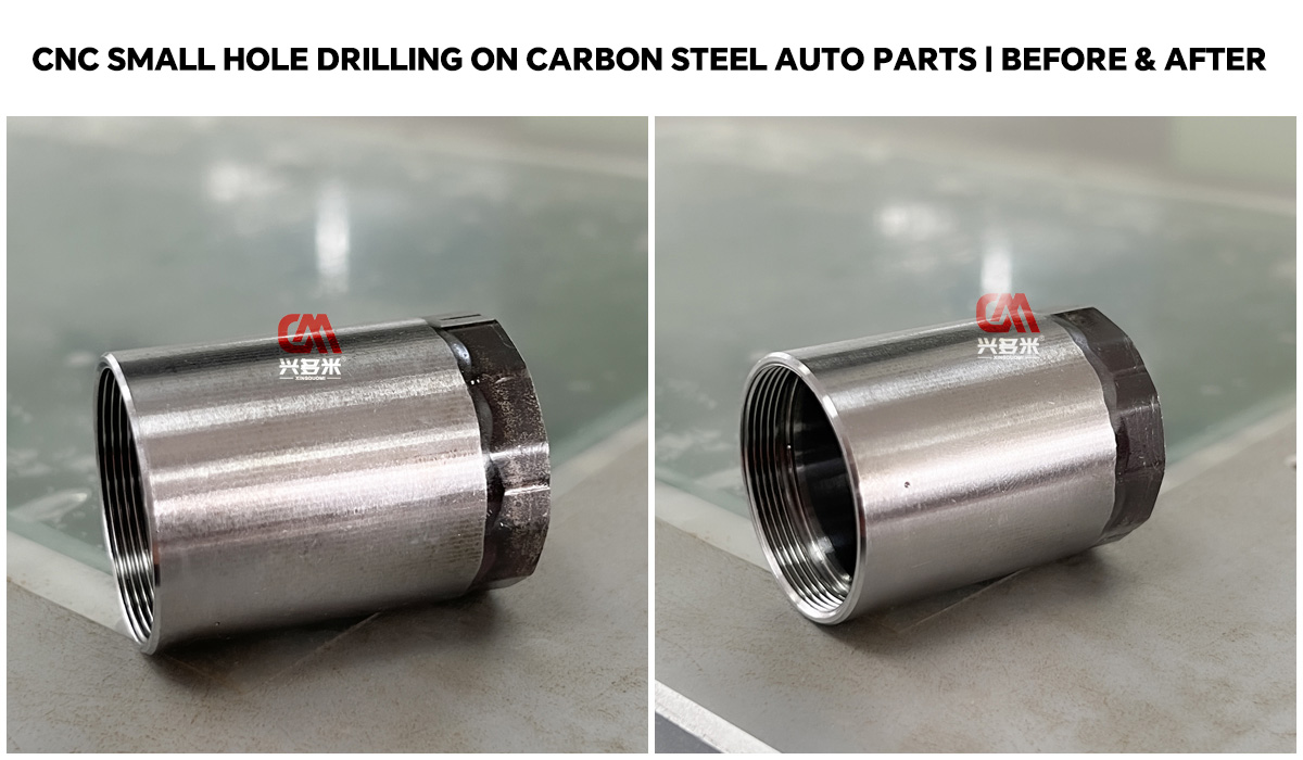 CNC Small Hole Drilling on Carbon Steel Auto Parts-Before & After.jpg