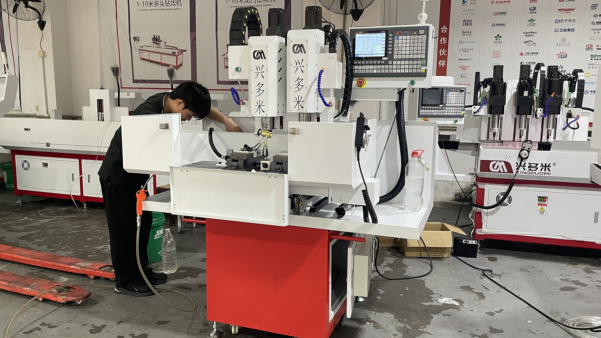 High-Precision dual-spindle CNC drilling machine