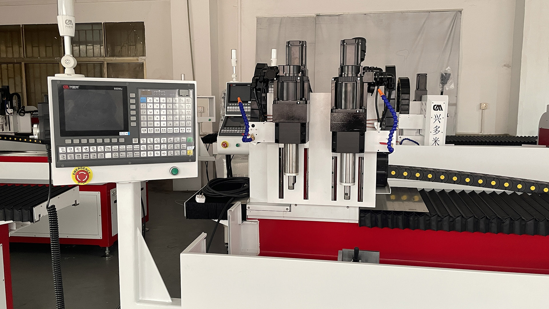 Long profile dual-spindle CNC drilling and tapping machine.jpg