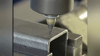 Thermal friction drilling for Square tube .gif
