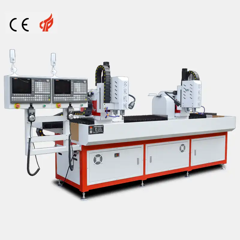 Dual system multi-axis CNC drilling machine for small holes
