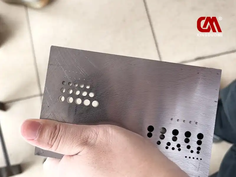 Machined sample