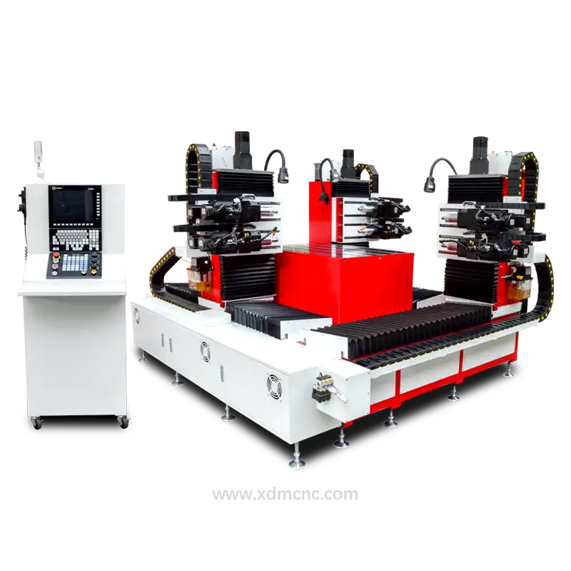Multi-faceted CNC drilling and tapping machine