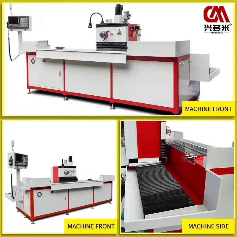 Automatic drilling tapping and milling machine side view