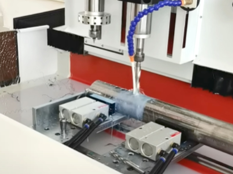 Drilling Big Holes In Stainless Steel Pipe 10mm Holes Drilling 2mm Wall Thickness