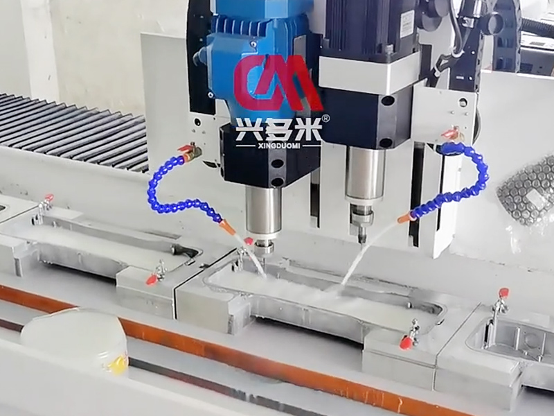 Die-cast aluminum shell drilling and tapping