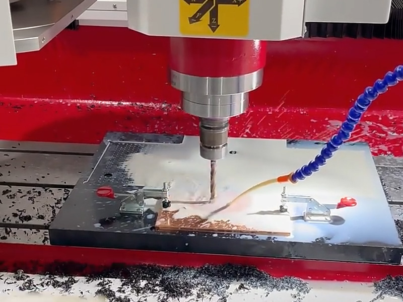 Brass sheet metal drilling tapping