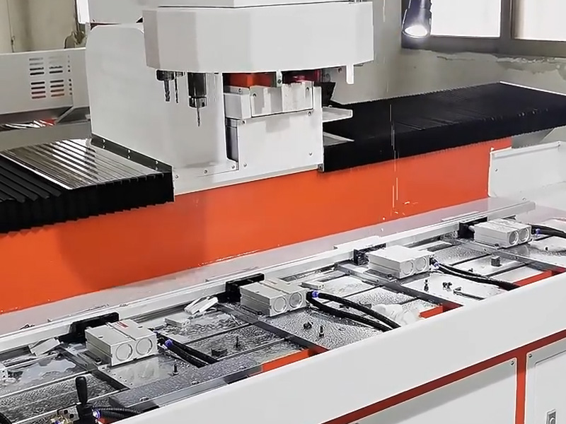 Aluminum profile drilling and tapping