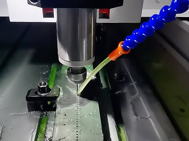 Drilling small holes in stainless steel plates