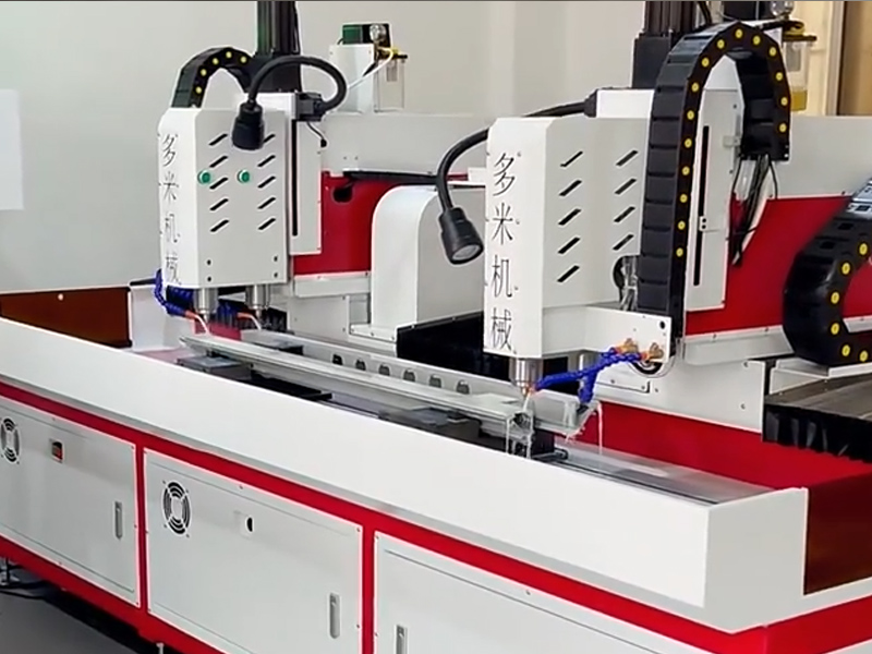 Drilling small holes in aluminum profiles