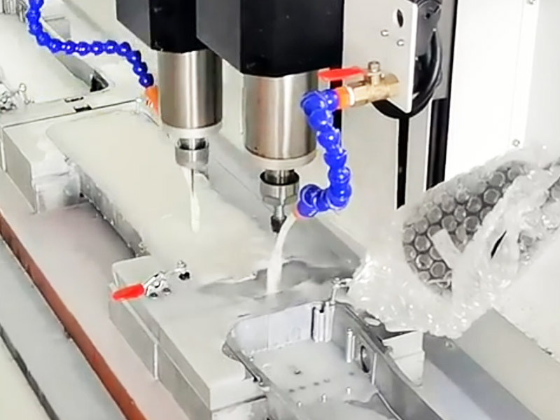 Drilling and tapping of aluminum parts