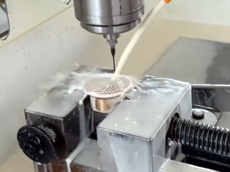 Drill holes into the copper core of the gas stove