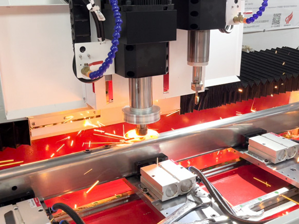 U-Shaped Square Tube Thermal Drilling and Tapping for M8 Flat and Round Holes