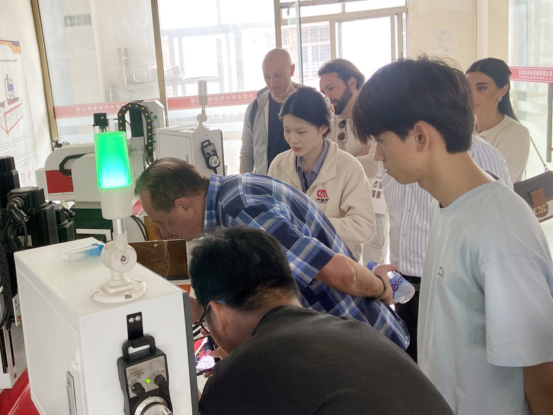 Italian Clients Visit DUOMI CNC and Highly Praise Its CNC Drilling & Tapping Machines