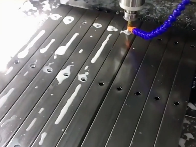 Flow drilling and tapping of square steel pipe