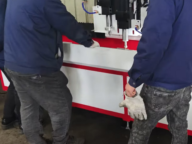 Friction drill drilling and tapping machine