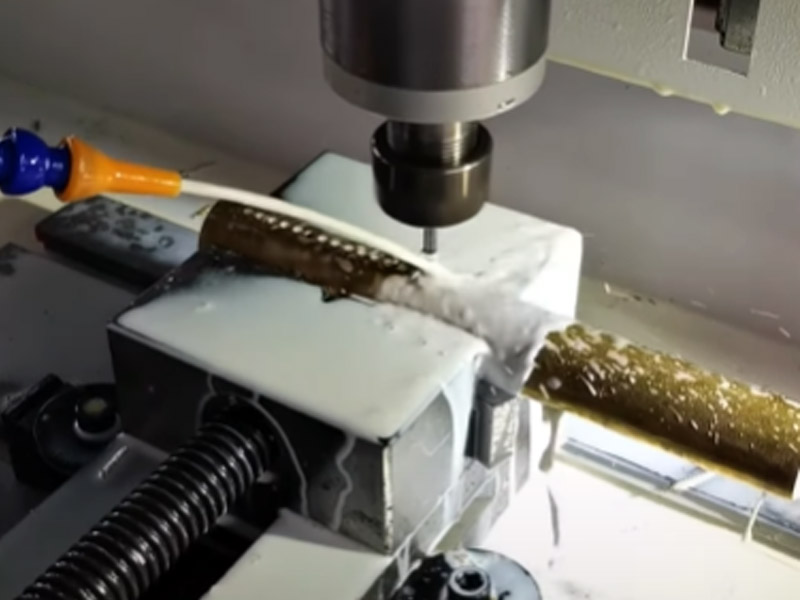 Brass Copper pipe high precision drilling hole diameter 5mm tube thickness