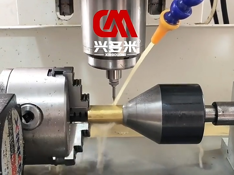 High-speed drilling of tiny holes in copper tubes / tube thickness 1.5mm / hole diameter 0.3mm