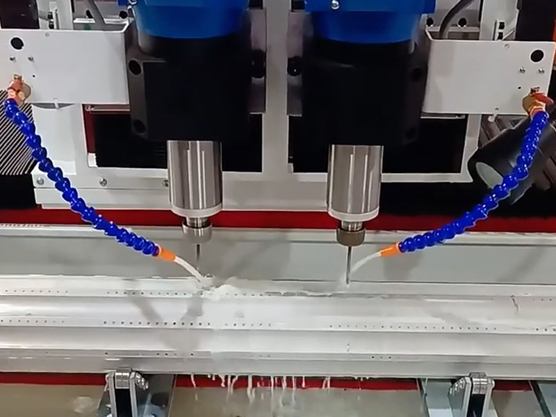 Polygonal Aluminum Alloy Round Shaft CNC Drilling Machine