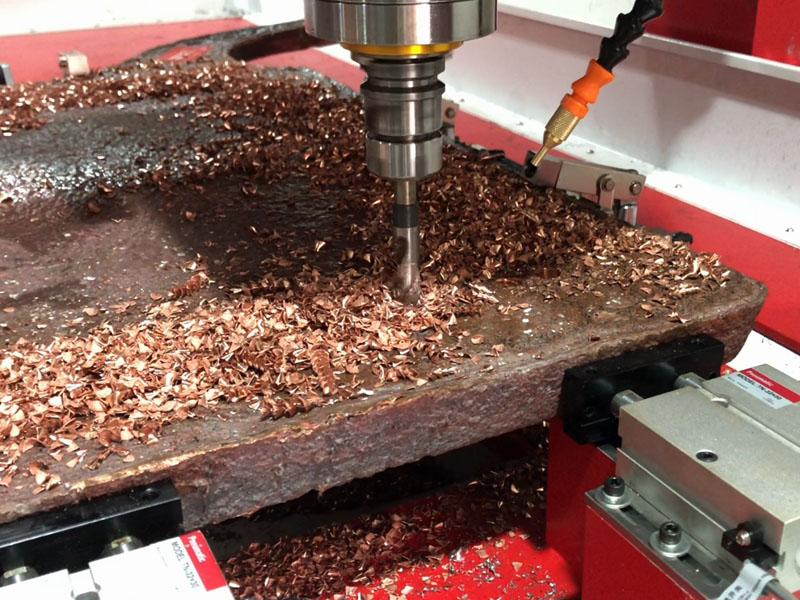 Large-Format CNC Drilling for Cast Copper Sheet Metal