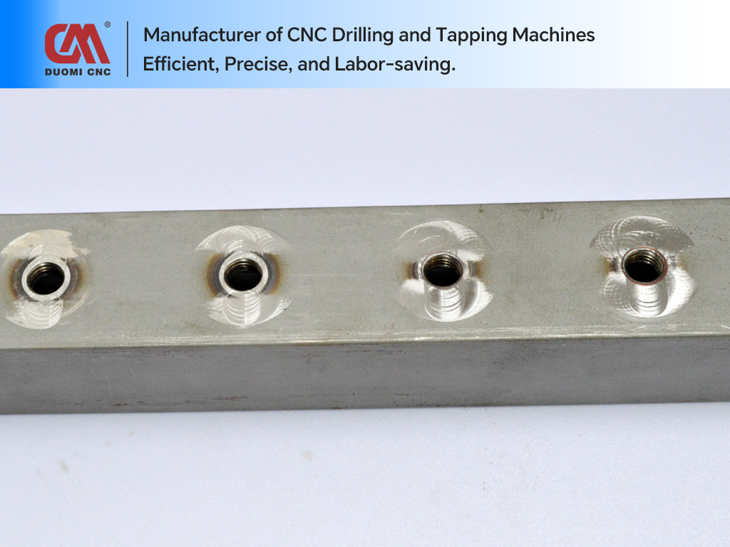 Thermal Friction Drilling and Tapping of 4mm Thick Stainless Steel Square Tubes