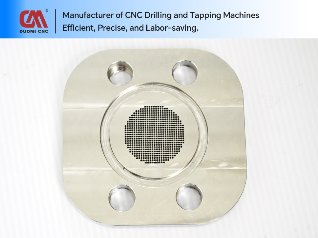 CNC Drilling and Tapping of Aluminum Filter Screens