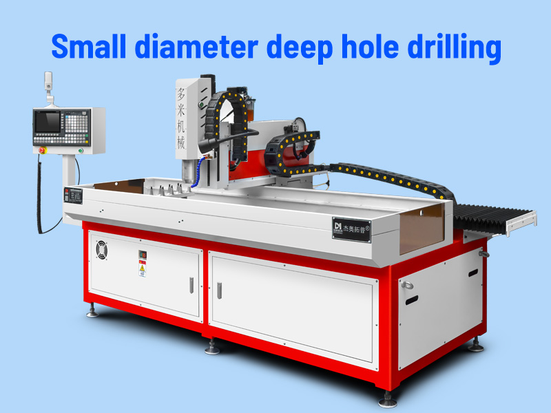 Small diameter deep hole drilling machine