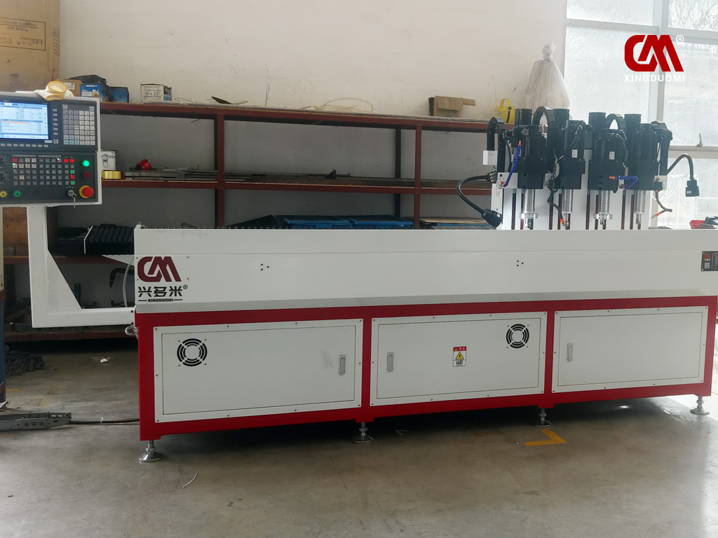 Production Floor Log, DUOMI CNC Four-Spindle Thermal Drilling and Tapping Machine Installed at Customer Site