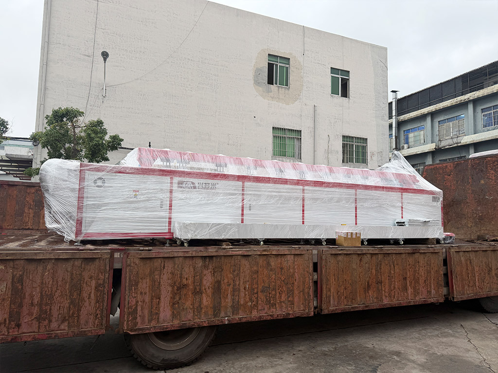 Shipping Record of a 4-Meter Horizontal CNC Drilling and Tapping Machine from DUOMI CNC