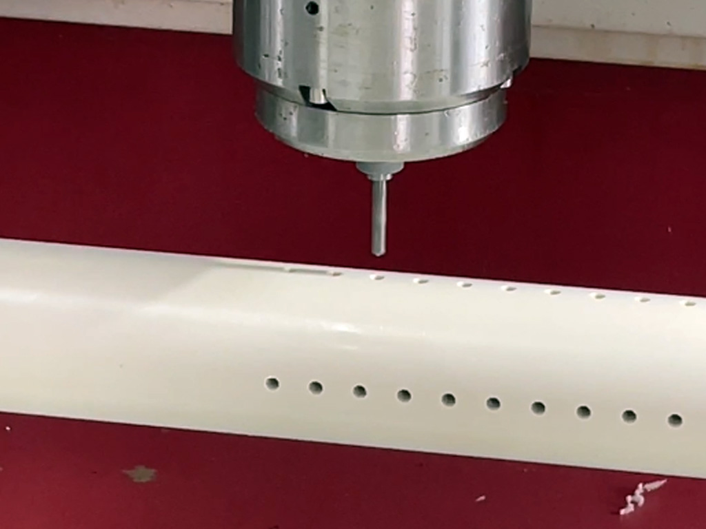 PVC Round Pipe Multi-Hole Drilling Solution